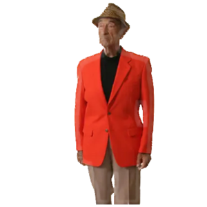 Mens Orange Blazer.